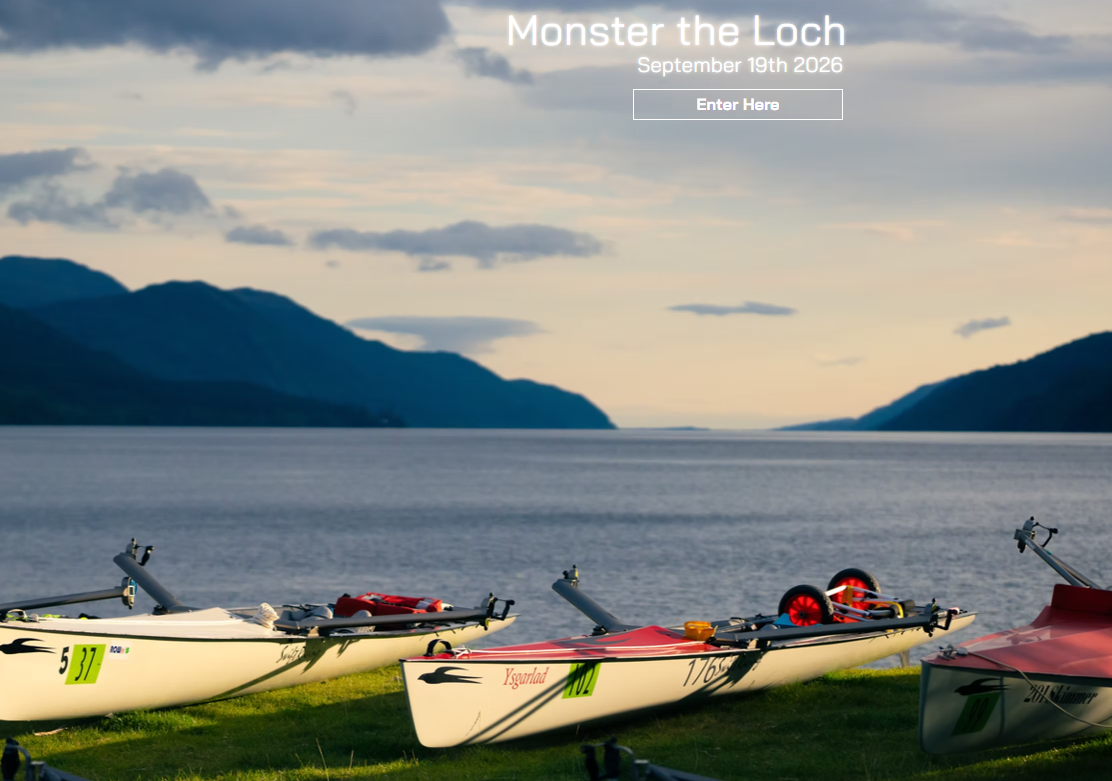 Crews racing on Loch Ness at Monster the Loch