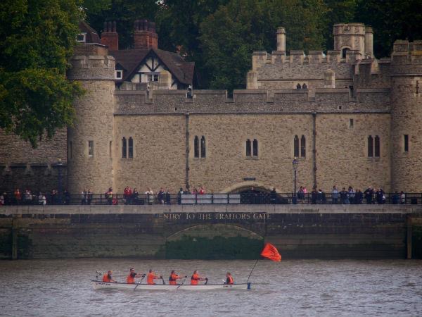 Coastal rowing in action